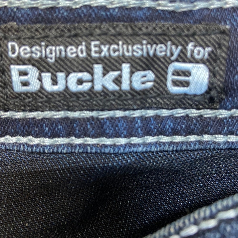 Salvage Supply Co Jeans Boys 14 Dark Wash Excellent Embroidered Thick Stitch - Picture 13 of 15